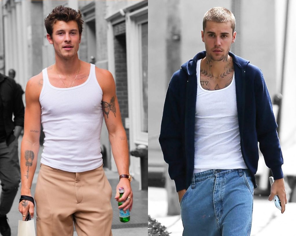 cách phối đồ nam với áo tanktop đi biển