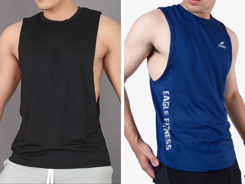 cách phối đồ nam với áo tanktop đi biển